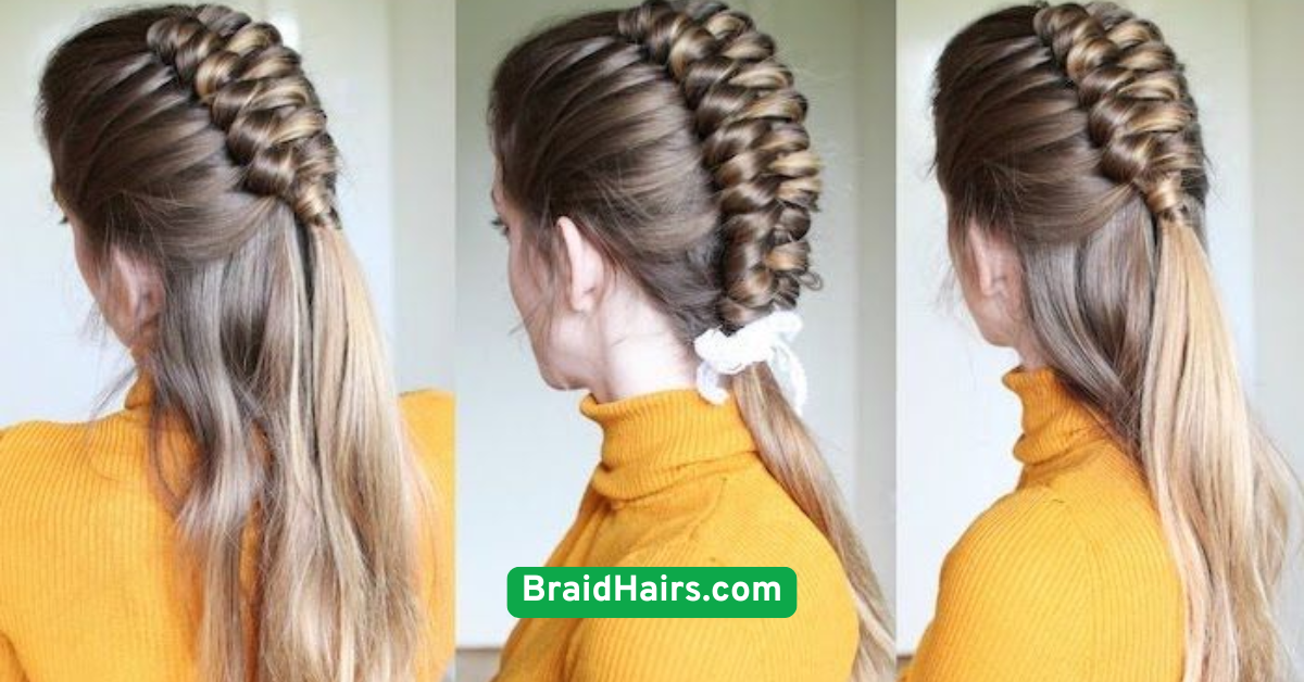 The Half-Up Braided Twist
