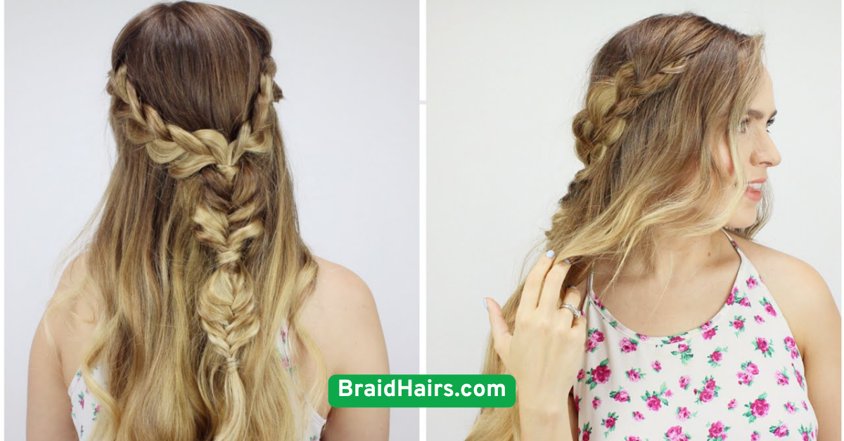 Boho Braided Half-Updo