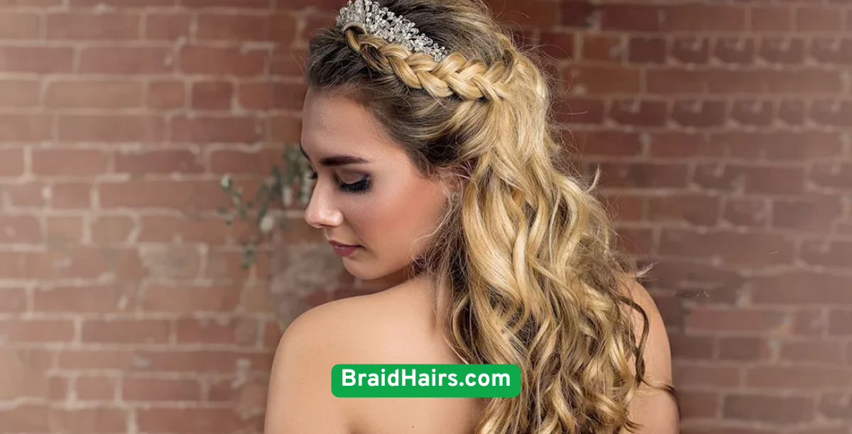 Half-Up Braided Crown