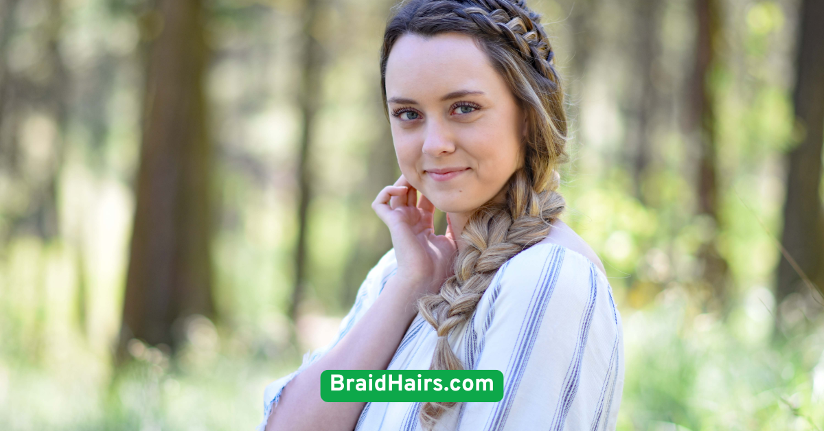 Side Braid with Bangs