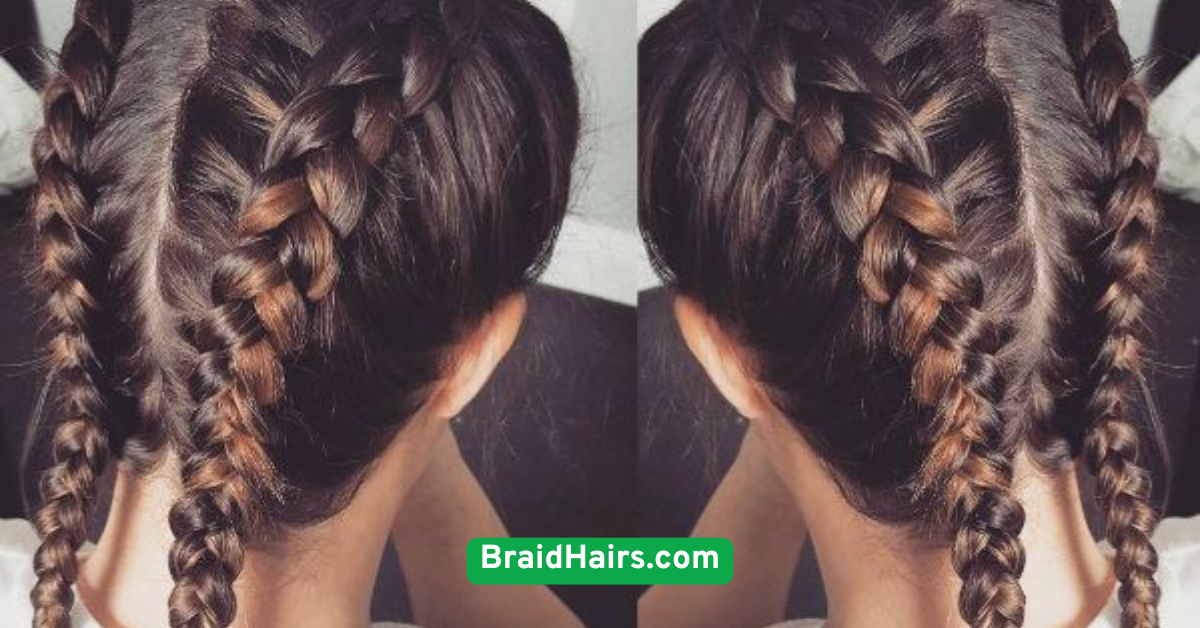 The Boxer Braids (Double Dutch Braids)