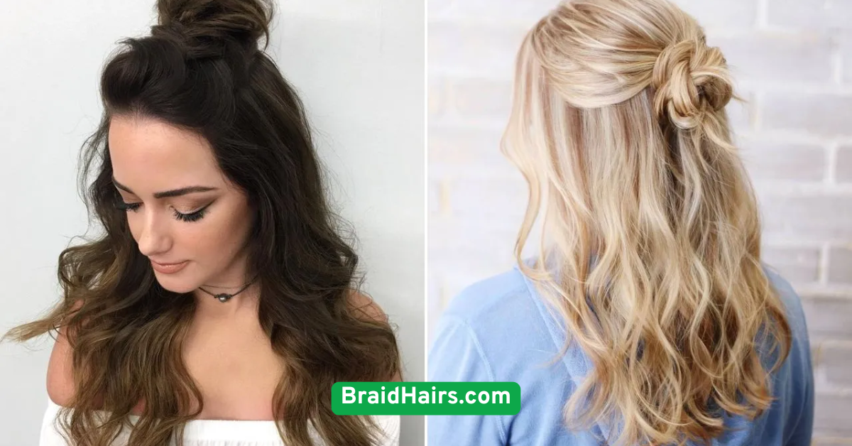 Half-Up Braided Bun