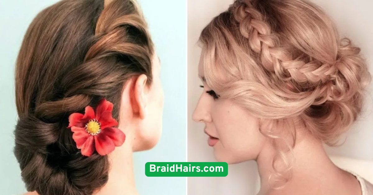 Side-Swept Halo Braid