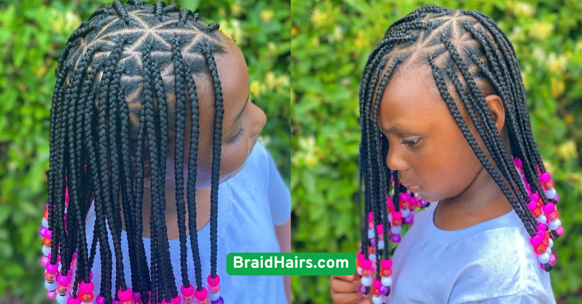 Box Braids with Beads