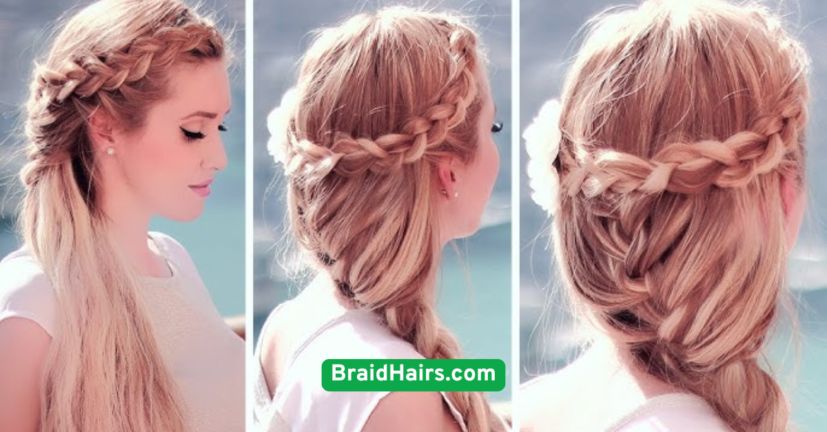 Half-Up Braided Crown