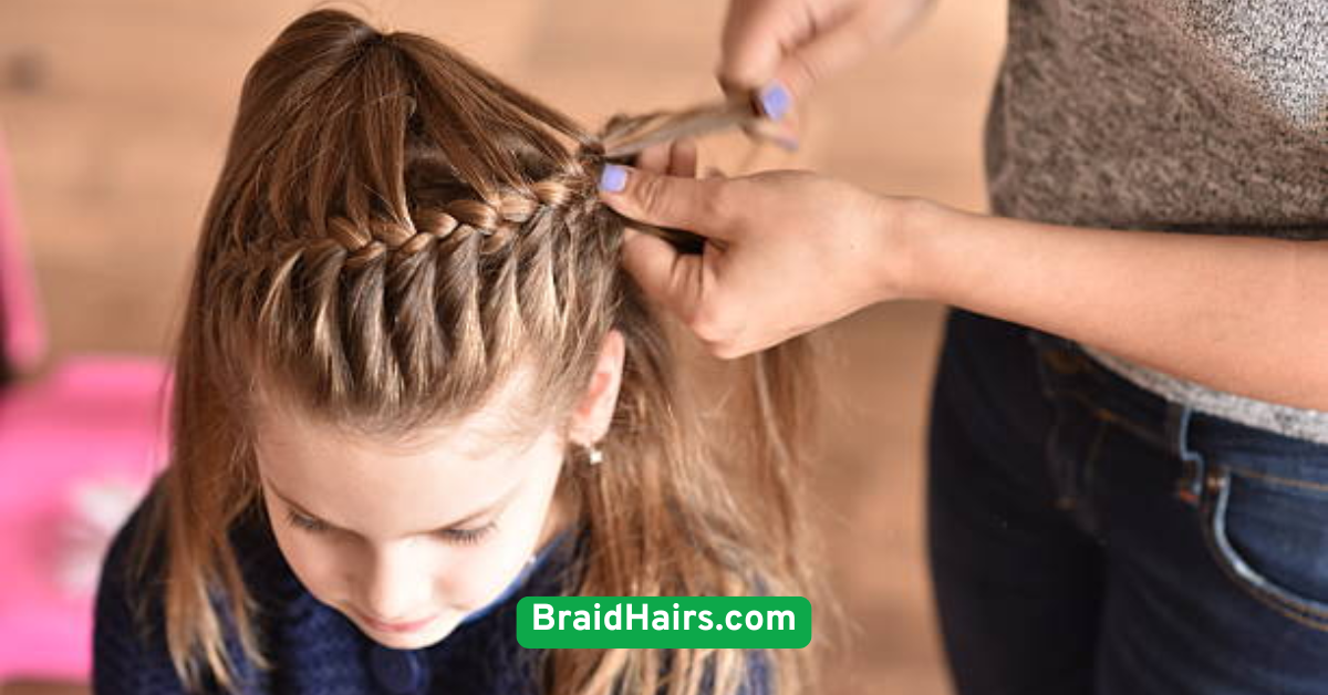 Side Braid with Bangs