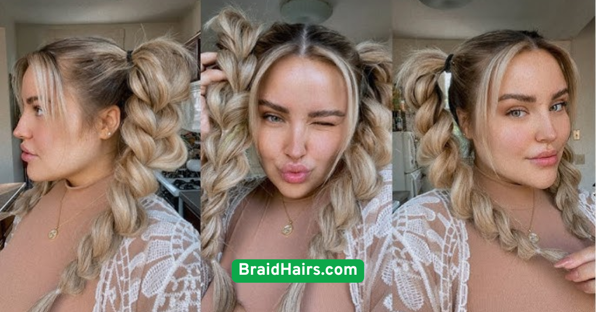 Bubble Braided Pigtails